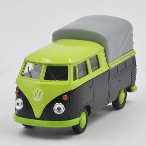 Volkswagen Combi Doble Cabina Carga Ver/negro - Escala 1:38