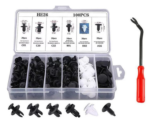 Conjunto De Caixas De Fixação Para Carros (100 Unidades), Se