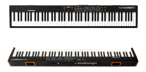 Piano Digital 88 Teclas Studiologic Numa Compact 2 Color Negro/Naranja