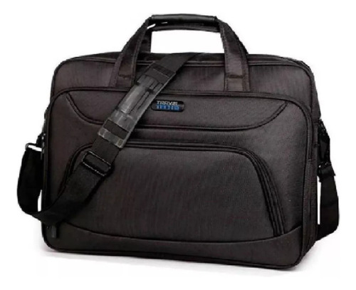Imagen 1 de 8 de Maletin Portafolio Grande Travel Tech Portanotebook Fuerte