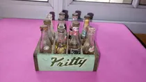 Comprar Antiguo Cajoncito Pritty Con 3 Botellitas De Coca Cola