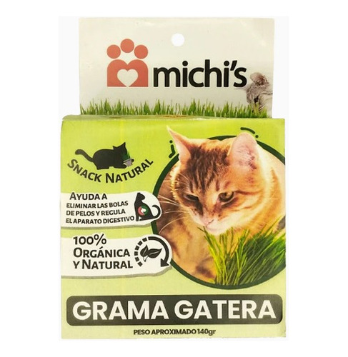 Grama Orgánica Para Gatos 140gr 