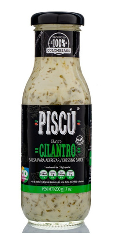 Salsas Piscú® Cilantro Gourmet - g a $87