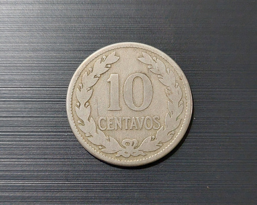 Moneda 10 Centavos 1921 El Salvador Nickel