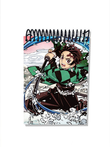 Imagem 2 de 2 de Caderneta Capa Dura Anime Kimetsu No Yaiba Tanjiro