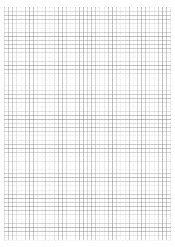 Papel A5 Offset Branco 90g Quadriculado 100 Folhas 21x14,8cm