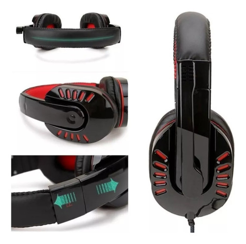 Auriculares Led Gamer Computadora Juegos Auricular Pc Luces