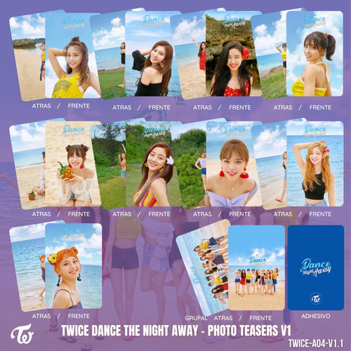 Photocards Twice -  Dance The Night Away - Photo Teasers V1 