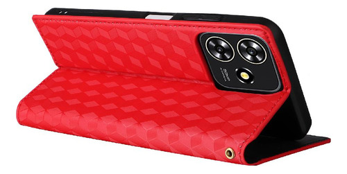 Funda For Zte Axon 50 Lite Pu Cuero Cierre Magnético 3d
