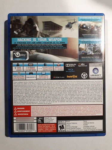 Watch Dogs Ps4 Físico (Usado)
