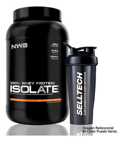 Proteína Nwb Isolate 3lb Chocolate + Shaker