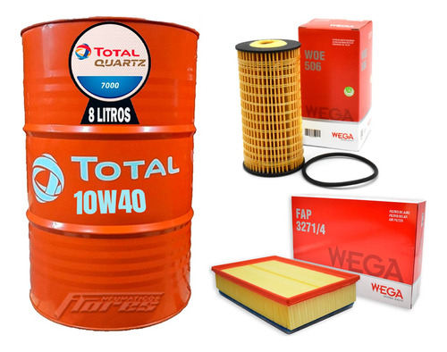Cambio Aceite 10w40 8l + Kit Filtros Renault Master 2.3 Dci