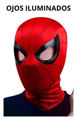 Mascara Con Luces De Spiderman Con Movimiento De Ojos