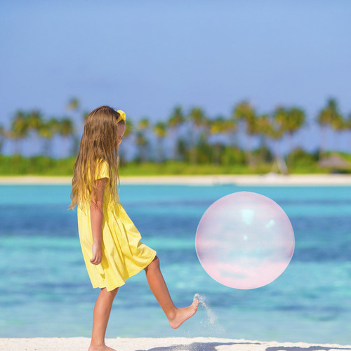 Bubble Ball Toy Beach Ball Balão Inflável Para Piscina E Jar