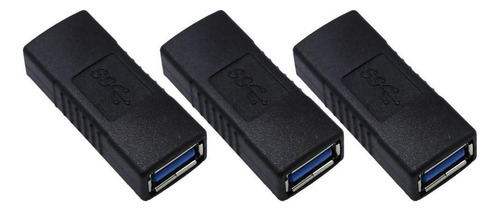 3 Unids / Set Usb 3.0 Acoplador De Supervelocidad Una A Un