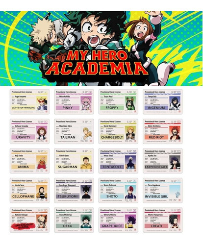 My Hero Academia 3 Gafete Credencia Hero Cinepolis Anime Jap