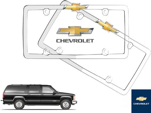 Par Porta Placas Chevrolet Suburban 2000 Original