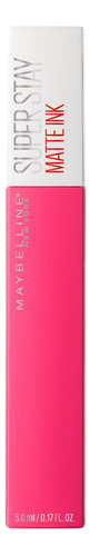 Labial Larga Duración Superstay Matte Ink Maybelline Acabado Mate Color Romantic