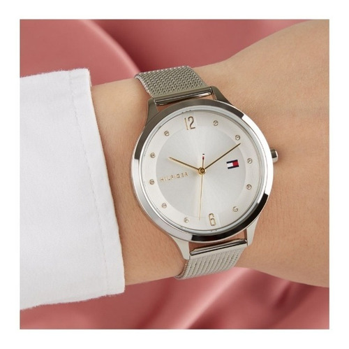 Imagen 3 de 3 de Reloj Tommy Hilfiger Grace Mujer De Acero Y Piedras 1782432