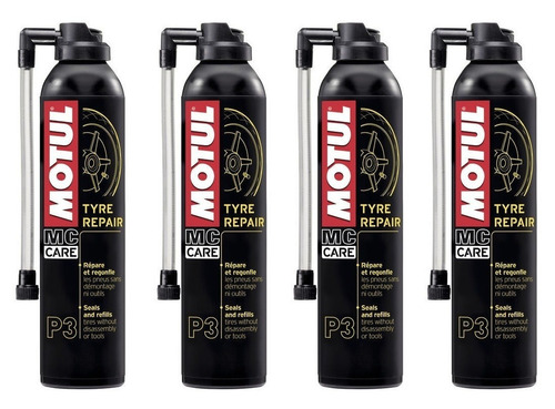 4 Unidades Reparador Pneus Motul P3 Tyre Repair Carro Moto