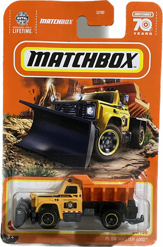 Matchbox Plow Máster 6000 Naranja 64/100