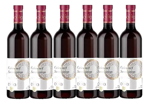 Pack 6 Pzs De Vino Tinto L.a. Cetto Cabernet Sauvignon 750ml