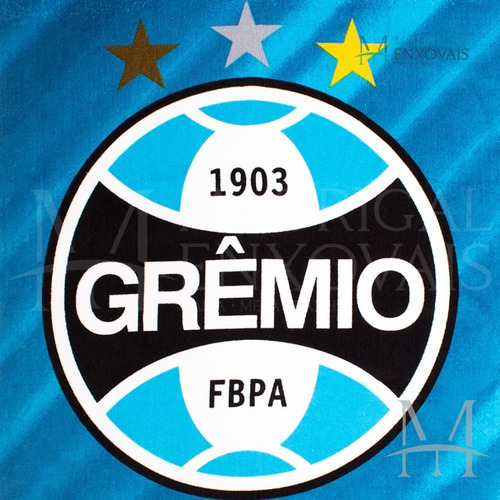 Toalha Banho E Praia Time Buettner Grêmio Brasão Aveludada