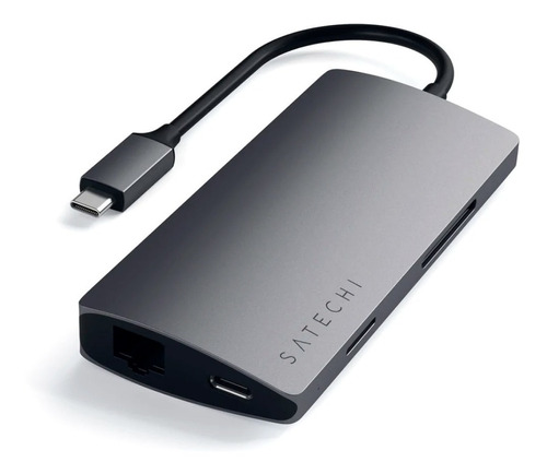 Hub Satechi Adaptador Usb-c Hdmi 4k Usb 3.0 Red Sd Msd