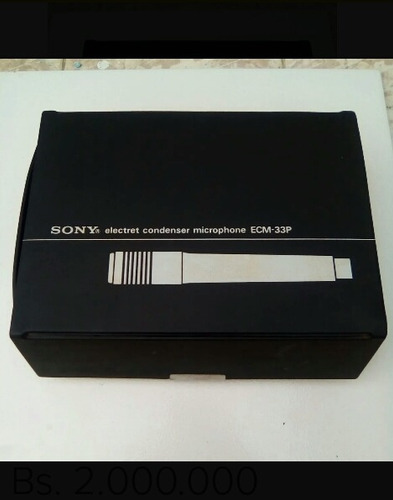 Micrófono Condensador Sony Emc 33p Nuevo En Caja Oferta 75
