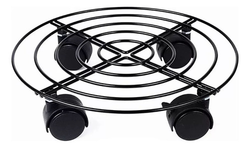 Soporte Para Ollas Con 2 Bases Y Ruedas, 27 X 27 Cm, Color N