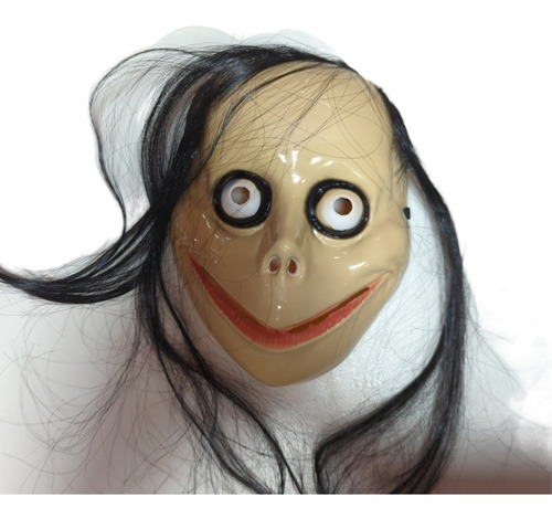 Imagen 1 de 3 de Mascara Careta Momo Plastico Duro Disfraz Halloween