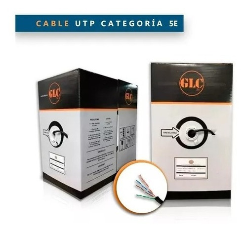 Imagen 3 de 8 de Cable Utp Exterior Doble Vaina Glc Cable Cat 5e Glc 305 Mts