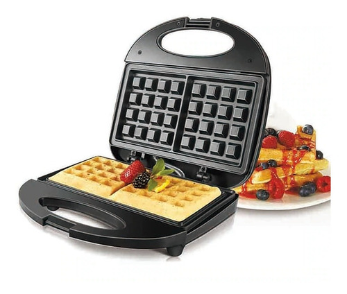 Waflera Electrica Doble Antiadherente 750w Wafles Winco W-17