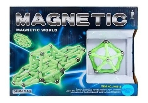 Magnetic Luminoso Imantado Con Bolitas Juego Didactico Mg02