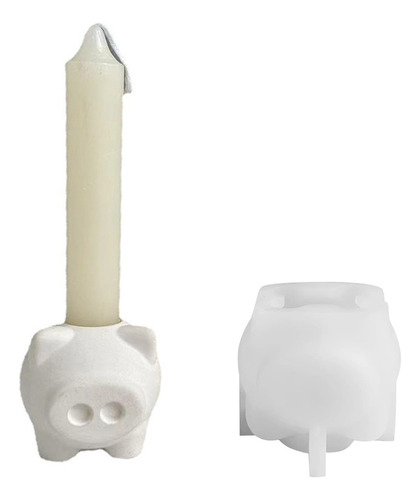 Molde En Forma De Vela En Forma De U Little Pig Candle