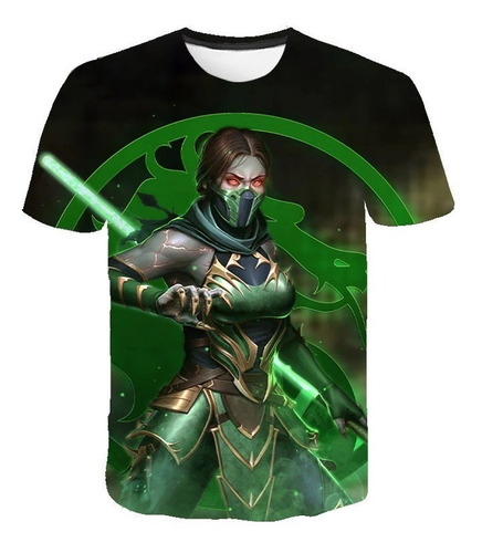 Polera Mortal Kombat Impresión Full 3d Adultos Hasta 6xl