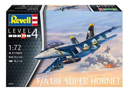 F/a 18f Super Hornet - Escala 1/72 Revell 03834