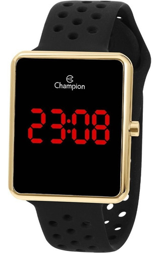 Relógio Champion Masculino Digital Dourado E Preto Ch40081v