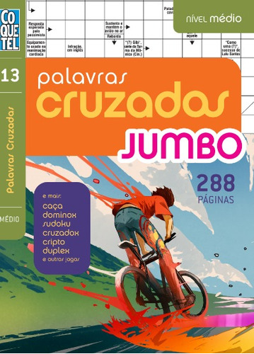 Palavras cruzadas jumbo - Nível médio - 13, de Equipe Coquetel. Editora Nova Fronteira Participações S/A, capa mole em português, 2021