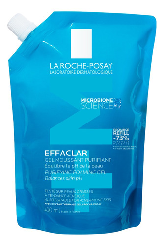 La Roche-Posay Effaclar Limpiador Facial Gel Espumoso Purificante Refill