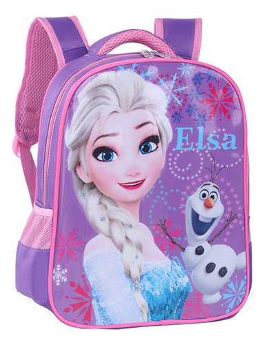 Mochila Escolar Infantil Dibujos Animados Frozen A