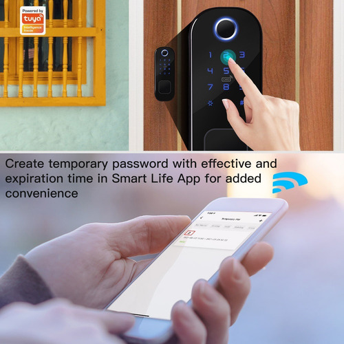 Seguridad Cerradura Inteligente Con Huella Dactilar Wifi