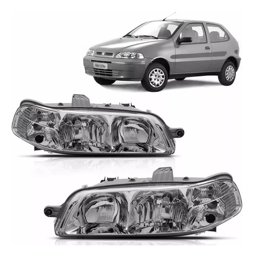 Juego De Opticas Fiat Palio 2001 2002 2003 2004 2005 2006 