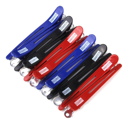 12 Pinzas De Corte De De Hair Styling Clamp Grip Herramienta