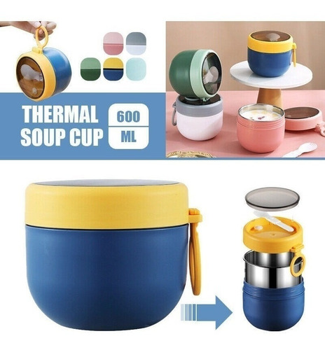 Termo Para Comida Fría O Caliente 600 Ml