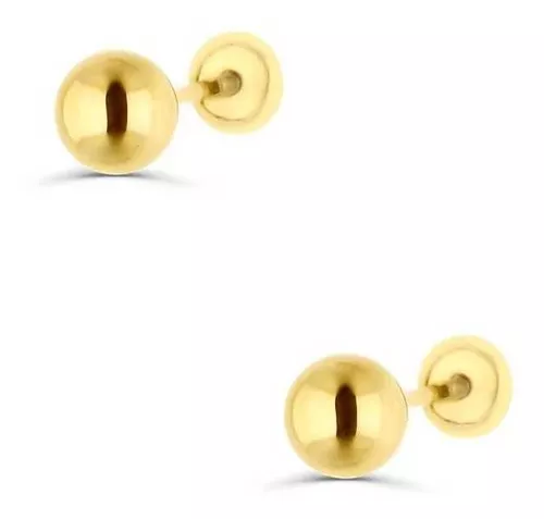 Aretes oro amarillo 14K cinco bonitas piedras de colores