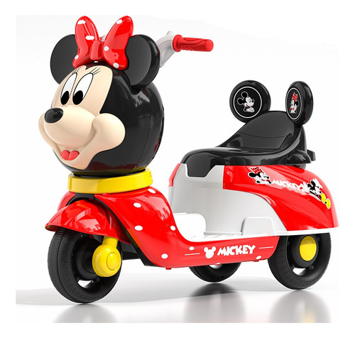 Moto Eléctrica Triciclo Niña Minnie Mouse Disney+ Luz+ Music