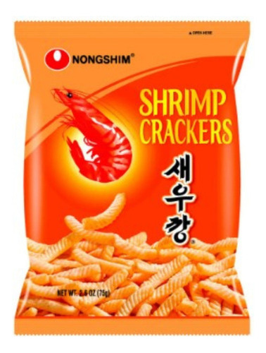 Botana Coreana Snack Sabor A Camaron 75g Crujiente