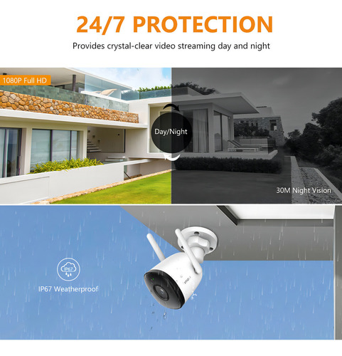Imou Bullet 2c 2mp Seguridad Camara Vigilancia Wifi Ip