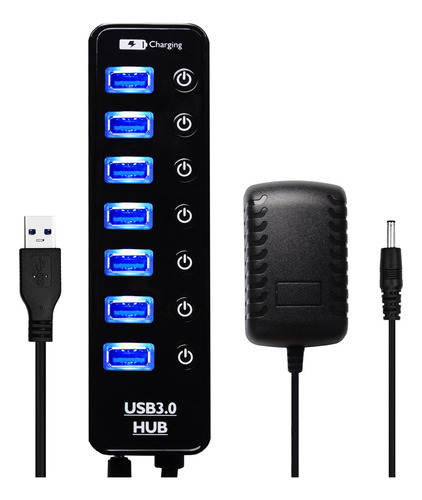 Ficbox 7 Puertos Usb 3.0 Hub Super Speed Usb 3.0 Hub Splitte